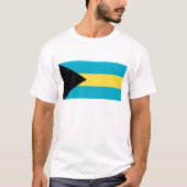 Bahamas Flag T-Shirt, Patriotic T-Shirts, Tシャツ (正面)