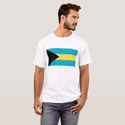 Bahamas Flag T-Shirt, Patriotic T-Shirts, Tシャツ (正面フル)
