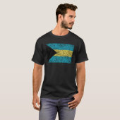 Bahamas Flag Vintage Retro Bahamian Souvenir Tシャツ (正面フル)