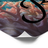 Bahamas Sea Turtle Travel Poster ポスター (コーナー)