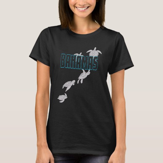 Bahamas Sea Turtles Scuba Diving with Turtles Tシャツ (正面)