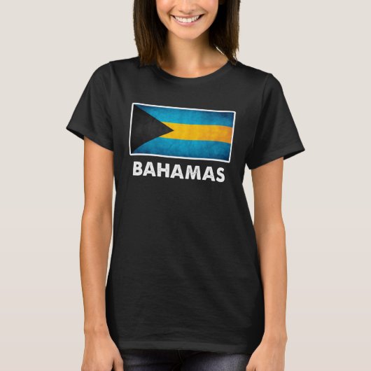 Bahamian Bahamas Flag Tシャツ (正面)