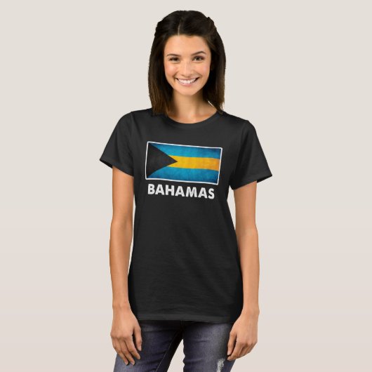 Bahamian Bahamas Flag Tシャツ (正面フル)
