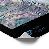 Bahia de ロサンゼルス、B.C，メキシコ衛星ポスター ポスター (角)