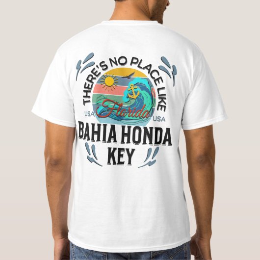 Bahia Honda Key, Florida Tシャツ (裏面)