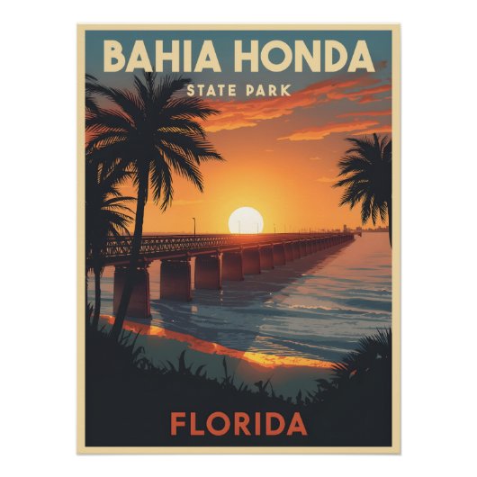 Bahia Honda State Park - Florida  ポスター (正面)