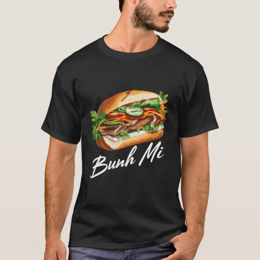 Bahn Mi Mi恋人のサンドウィッチラバーベトナム名 Tシャツ (正面)