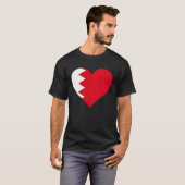 Bahrain Flag Heart Bahrain Gifts Love Bahrain Tシャツ (正面フル)
