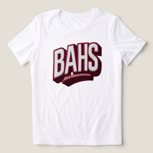 BAHS - ベルリンアメリカンスクール トライブレンドＴシャツ (デザイン正面)