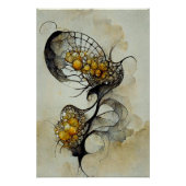 Baidora - Florale Zeichnung mit Wasserfarbe ポスター (正面)