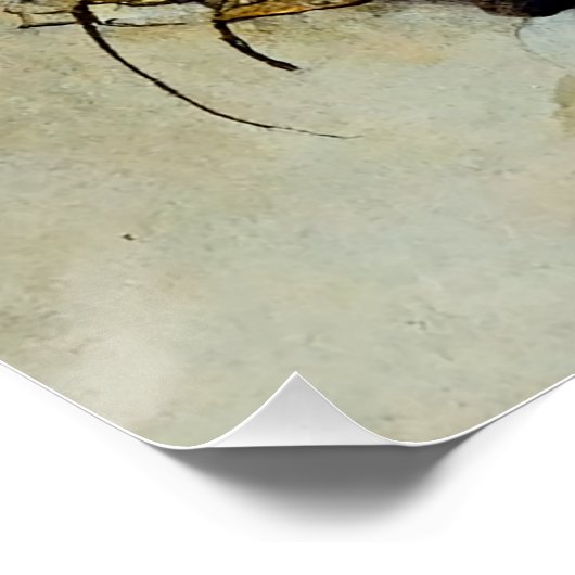 Baidora - Florale Zeichnung mit Wasserfarbe ポスター (コーナー)