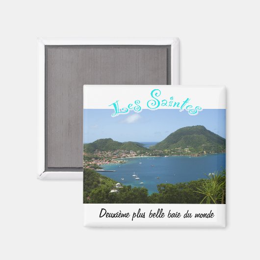 Baie des Saintes (Guadeloupe) マグネット (正面/裏面)