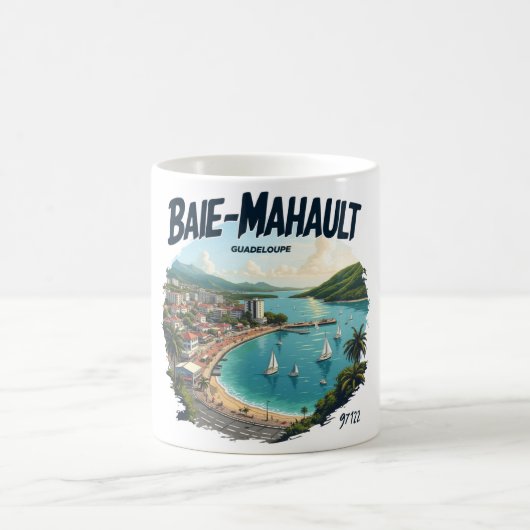 BAIE-MALHAUT GUADELOUPE コーヒーマグカップ (中央)