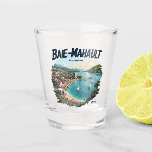 BAIE-MALHAUT GUADELOUPE ショットグラス (正面)