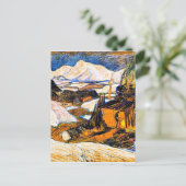 Baie-Saint Paulライム窯Clarence Gagnon art ポストカード (スタンド正面)