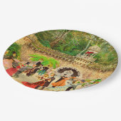 Bailando vals en la Quinta da Regaleira, Portugal ペーパープレート (アングル)