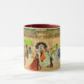 Bailando vals en la Quinta da Regaleira (Portugal) マグカップ (中央)