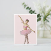 Bailarina con tutú rosa ポストカード (スタンド正面)