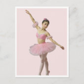 Bailarina con tutú rosa ポストカード (正面)