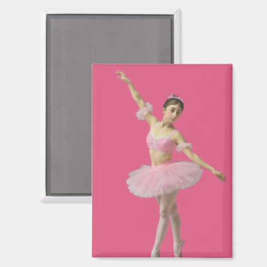 Bailarina con tutú rosa マグネット (正面/裏面)