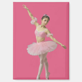 Bailarina con tutú rosa マグネット