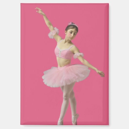 Bailarina con tutú rosa マグネット (正面)
