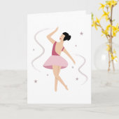 Bailarina de ballet カード (黄色い花)