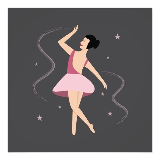 Bailarina de ballet フォトプリント (正面)