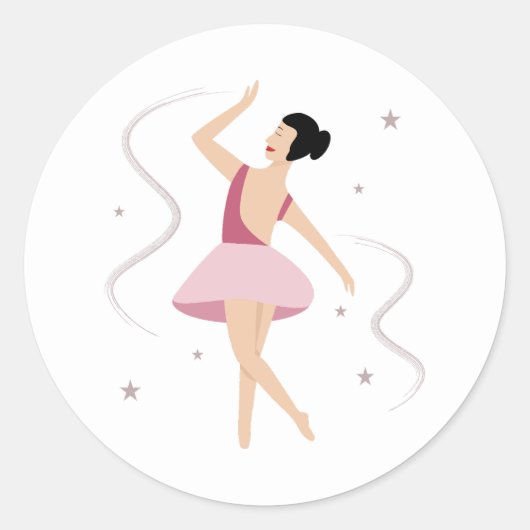 Bailarina de ballet ラウンドシール (正面)