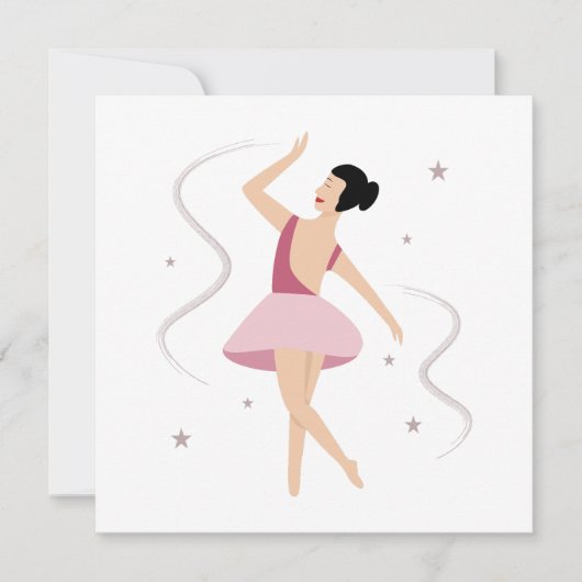 Bailarina de ballet 招待状 (正面)