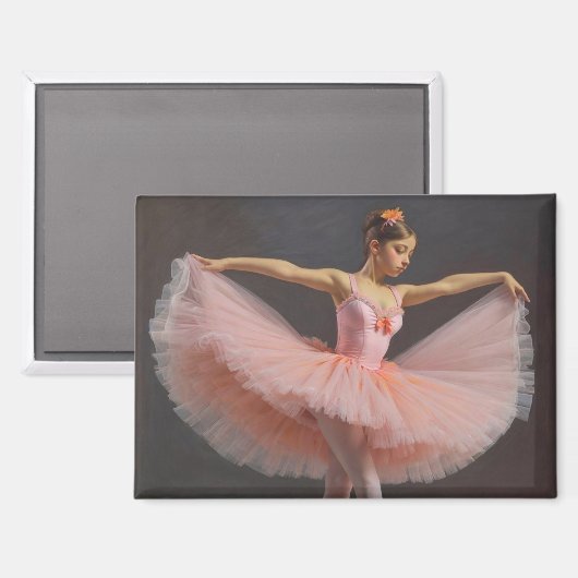 Bailarina desplegando su tutu マグネット (正面/裏面)