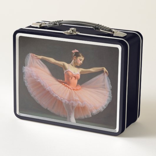 Bailarina desplegando su tutu メタルランチボックス (正面)
