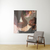 Bailarina sujetando un ramo de flores タペストリー (インサイチュ(横))