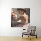 Bailarina sujetando un ramo de flores タペストリー (インサイチュ)