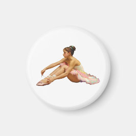 Bailarinas arreglando sus zapatillas マグネット