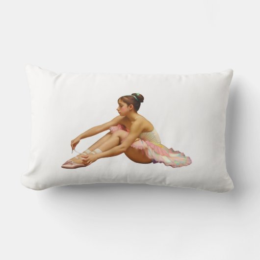 Bailarinas arreglando sus zapatillas ランバークッション (正面)