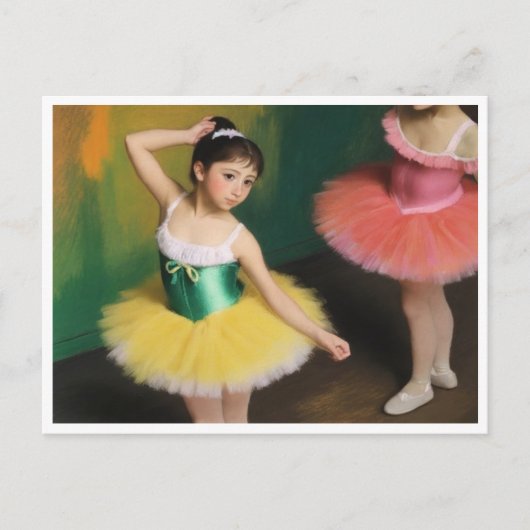 Bailarinas con colores vivos ポストカード (正面)