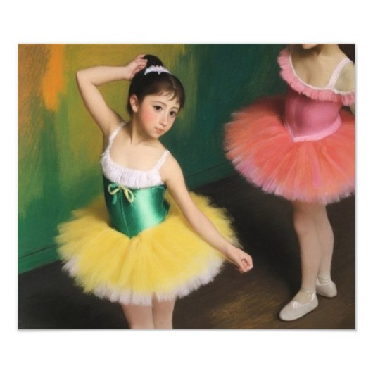 Bailarinas con preciosos colores vivos フォトプリント            (正面)
