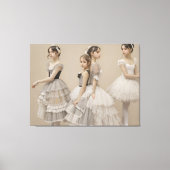 Bailarinas con trajes románticos キャンバスプリント (正面)