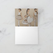 Bailarinas con trajes románticos サンキューカード (内部)