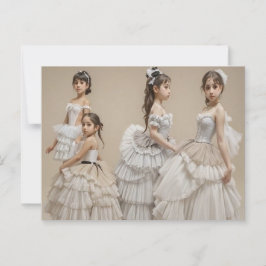 Bailarinas con trajes románticos ポストカード