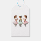 Bailarinas con tutús de colores suaves ギフトタグ (正面)