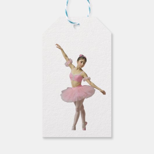 Bailarinas con tutús de colores suaves ギフトタグ (裏面)