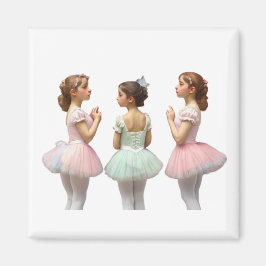 Bailarinas con tutús de colores suaves マグネット