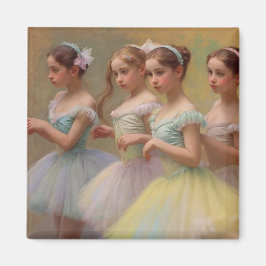 Bailarinas en el estilo de Degas en tonos suaves マグネット