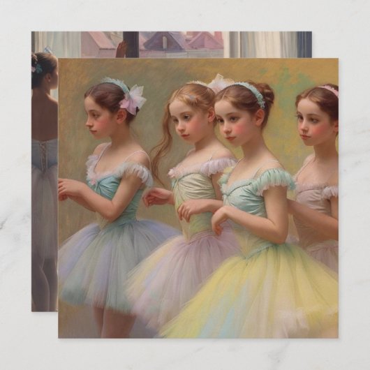 Bailarinas en el estilo de Degas Tarjeta (正面/裏面)