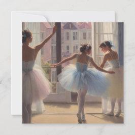 Bailarinas en el estilo de Degas Tarjeta