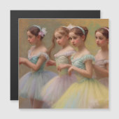 Bailarinas en el estilo de Degas Tarjeta magnética (正面/裏面)