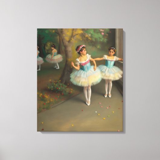 Bailarinas en el estilo romántico キャンバスプリント (正面)
