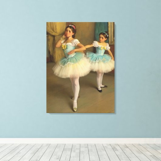 Bailarinas en el estilo romántico キャンバスプリント (インサイチュ (ウッドフロア))